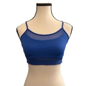 Victoria Sport Blue Mesh Sports Bra Size M EUC Style 393069-HZY